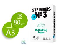 Papier steinbeis recycle multifonction n  3 - 80 gr a3 blanc