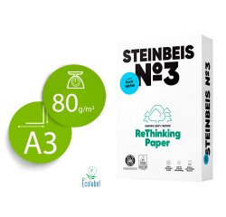 Papier steinbeis recycle multifonction n  3 - 80 gr a3 blanc