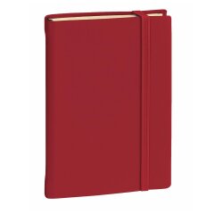 Carnet de note quo vadis 15 lignes silk bordeaux          elastique. 192 pages format   10x15cm