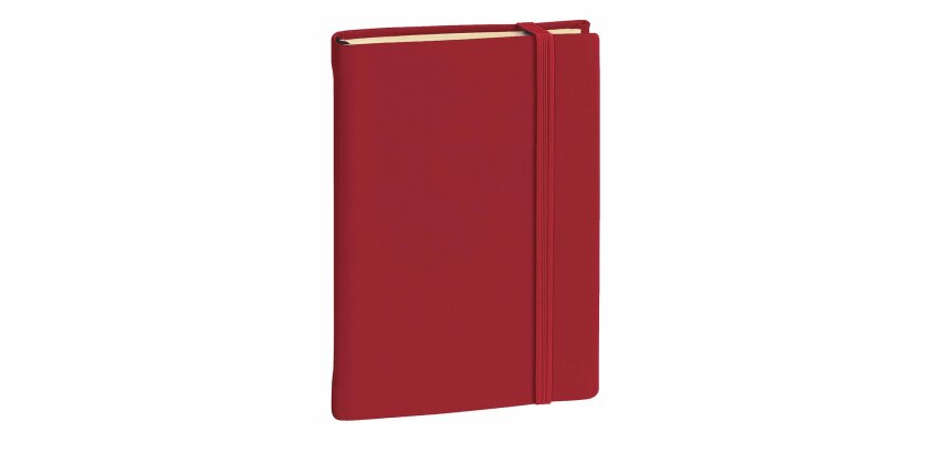 Carnet de note quo vadis 15 lignes silk bordeaux          elastique. 192 pages format   10x15cm