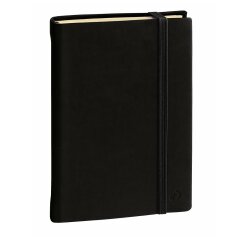 Carnet de note quo vadis 15 lignes silk noir elastique    192 pages format 10x15cm