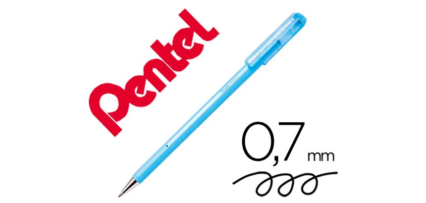 Stylo-bille pentel superb antibacterial coloris noir