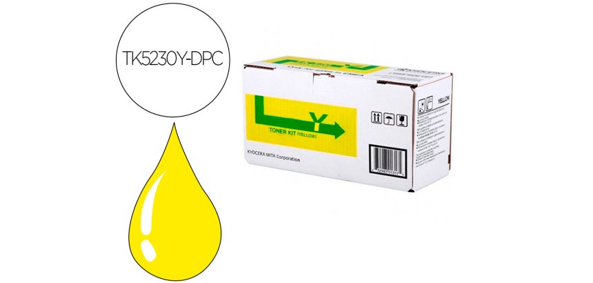 Toner laser original kyocera jaune