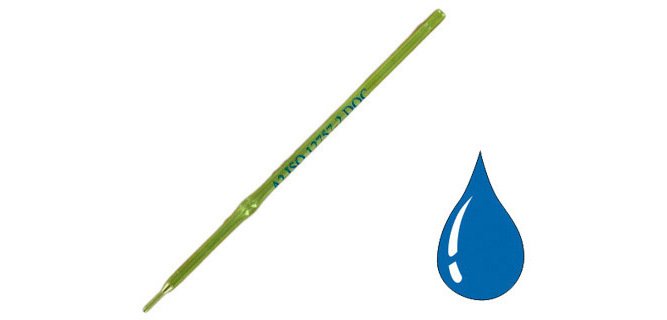 Recharge universelle stylo-bille 107mm métal largeur moyenne coloris bleu