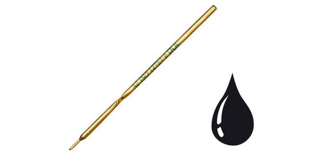 Recharge universelle stylo-bille 107mm métal largeur moyenne coloris noir
