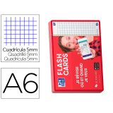 Fiches bristol oxford revision 2.0 a6 non perforee  32 fiches/film q5x5 cadre     rouge