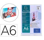 Porte visuel exacompta a6 droit vertical cristal