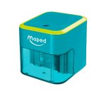 Taille-crayon électrique, turquoise/vert pomme