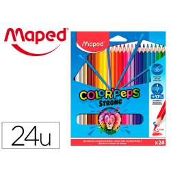 Crayons de couleurs maped strong ultra-r sistants tube  m tal pochette de 24