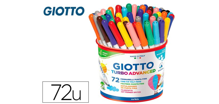 Feutre coloriage giotto turbo advanced pot de 72