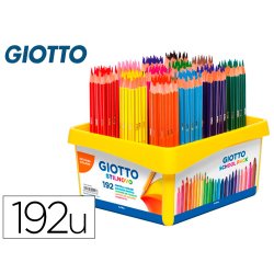 Crayon couleur giotto stilnovo schoolpack de 192    assortis