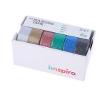 Set de 6 rubans masking tape washi foil serie glitter