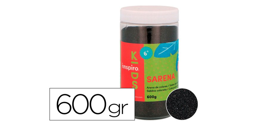 Sable de couleurs noir 600 gr