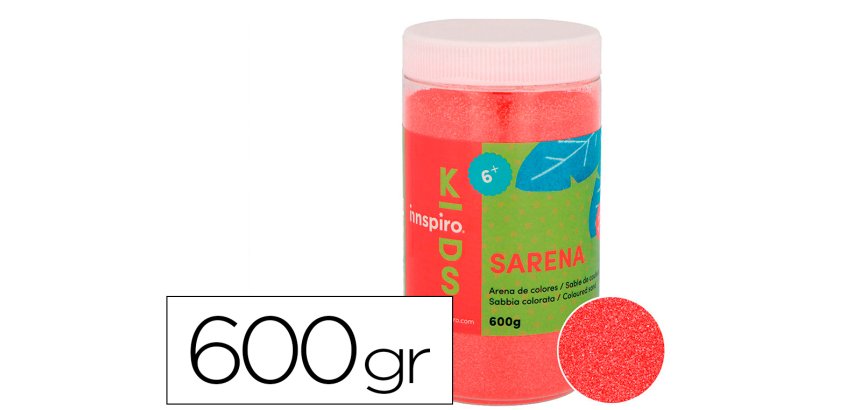 Sable de couleurs rouge 600 gr