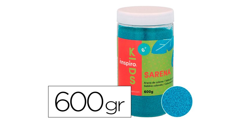 Sable de couleurs turquoise 600 gr