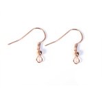Boucle d'oreilles metalliques crochet hippie ouvert dore    20x18mm  paquet 10 unites