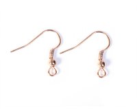 Boucle d'oreilles metalliques crochet hippie ouvert dore    20x18mm  paquet 10 unites