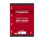 Feuilles simples conquerant 7 perforees 210x297 film 200p   90g seyes recycle