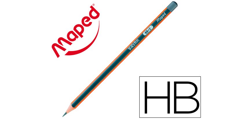 Crayons graphite black'peps hb - bois certifi  fsc