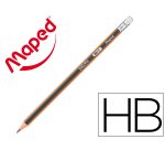 Crayons graphite black'peps hb avec gomme - bois certifi  fsc