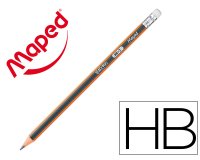 Crayons graphite black'peps hb avec gomme - bois certifi  fsc