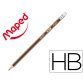 Crayons graphite black'peps hb avec gomme - bois certifi  fsc