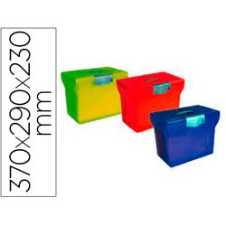 Valisette pierre henry polypropylene 370x290x230mm 5 dossier suspendus fond v      poignee escamotable   coloris