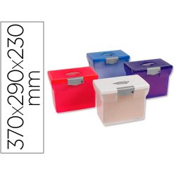 Valisette pierre henry polypropylene 370x290x230mm 5 dossier suspendus fond v      poignee escamotable -