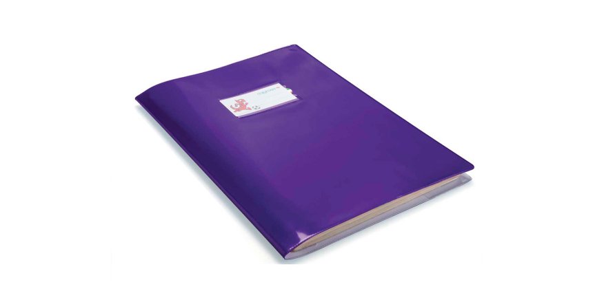 Protege-cahier colorosa pvc 300mic cm. 21x30 violet