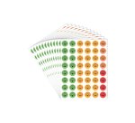 Pack de 576 gommettes sodertex  17 x 22 cm - 12     planches - coloris assortis