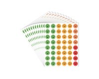 Pack de 576 gommettes sodertex  17 x 22 cm - 12     planches - coloris assortis