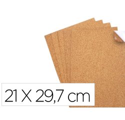 Coupons sodertex feuilles de cuir vegetal - 21 x 29,7 cm - 5 pcs - 1 coloris