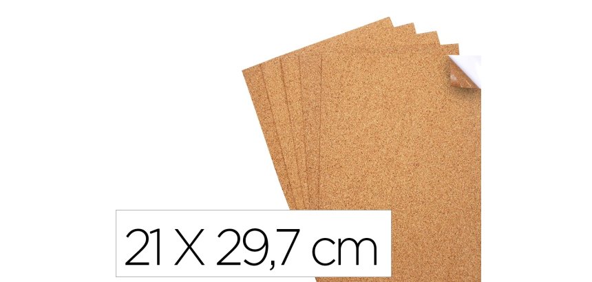 Coupons sodertex feuilles de cuir vegetal - 21 x 29,7 cm - 5 pcs - 1 coloris