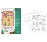 Pack de 66 gommettes sodertex transparentes  17 x 22 cm 6   planches coloris assortis