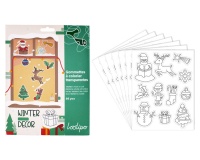 Pack de 66 gommettes sodertex transparentes  17 x 22 cm 6   planches coloris assortis