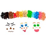Pack emotions mousse eva sodertex adh sive - 500 pcs - tailles et coloris assortis
