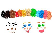 Pack emotions mousse eva sodertex adh sive - 500 pcs - tailles et coloris assortis