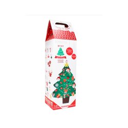 Sapin de no l sodertex g ant en feutrine avec accessoires    scratcher  - 95 x 77 cm - 1 pc - coloris assortis
