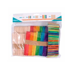 Maxi pack b tonnetsodertex en bois - 1200 pcs - tailles et  coloris assortis