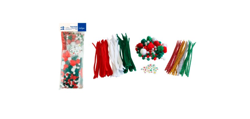 Pack no l sodertex 113 pompons + 38 pompons          m tallis s + 35 yeux mobiles  + 99 chenilles + 24 chenilles