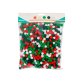Pack mini pompons sodertex noel - 1 cm - 1000 pcs - 4    coloris