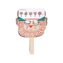 Pack masques en bois sodertex   customiser - 30 x 22 cm -   10 pcs - 1 coloris
