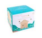 Kit hotel abeille solitaire en bois + colle - 20 x 22 x   22 cm - 1 pc - 1 coloris