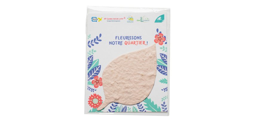 Pack formes printemps en papier ensemenc  - 3,5 cm -   100 pcs - coloris blanc