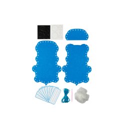 Mange soucis   coudre en feutrine croc'animals + 30     tiquettes   soucis - 17,8 x  12 cm - 3 pcs - 3 coloris