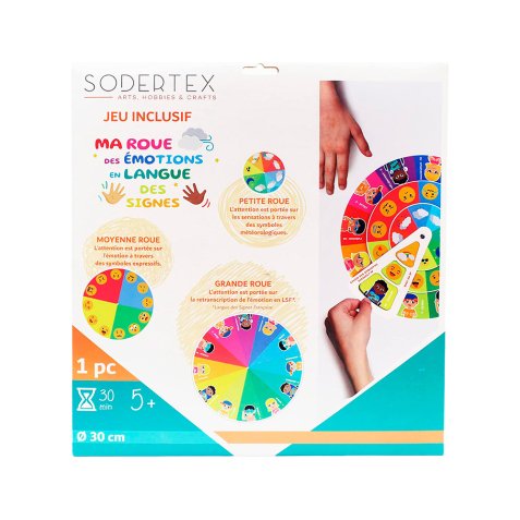 Roue en carton sodertex 30 cm û 1 pc û coloris assortis