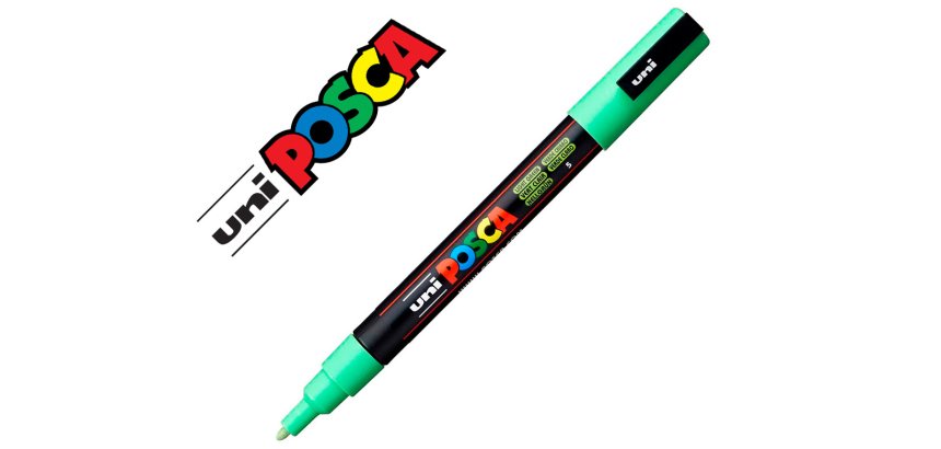 Marqueur posca conique pointe fine coloris vert pomme