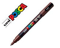 Marqueur posca conique pointe fine coloris marron fonce