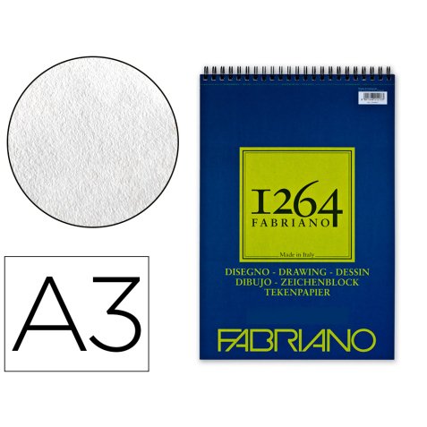 Bloc dessinspirale disegno a3 180g 50 feuilles