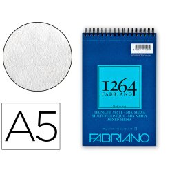 Bloc multi-technique spirale a5 300g  15 feuilles